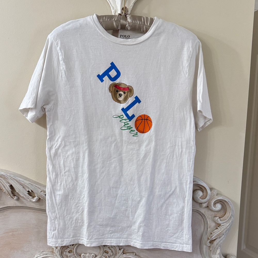 Polo by Ralph Lauren Kids White Bear Graphic Tee